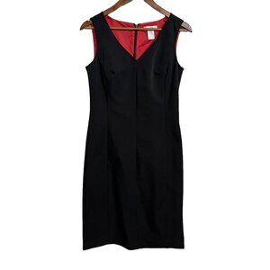 Isaac Mizrahi For Target Womens Black Sleeveless Vneck Knee Length Dress Size 8
